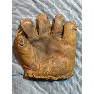 Vtg 1934 GoldSmith AG12 Sam‎ Byrd Greased Palm Genuine Horsehide Baseball Glove